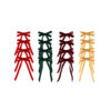Velvet Ribbon Bow Clip Assorted 4pk
