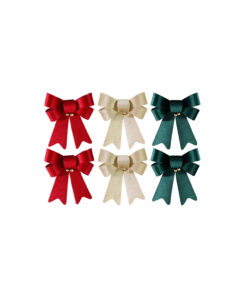 Gold Nutbell Bow Assorted 2pk