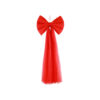 Red Mesh Draping Bow