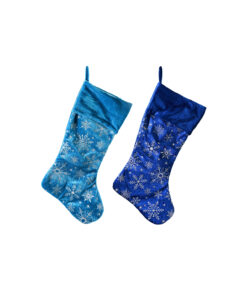 Blue Frost Snowflake Stocking Assorted 51cm