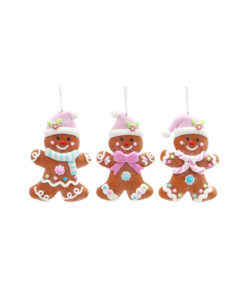 Hanging Sweet Gingerbread Assorted 12cm