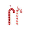 Hanging Sequins Candycane Assorted 26cm