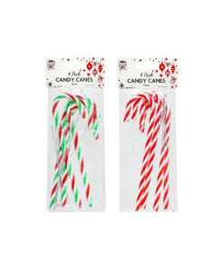 Deco Candy Canes Assorted 4pk 15cm