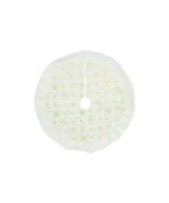 Foil Snowflakes Tree Skirt Assorted 90cm