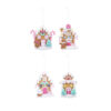 Hanging Gingerbread House Assorted 10cm