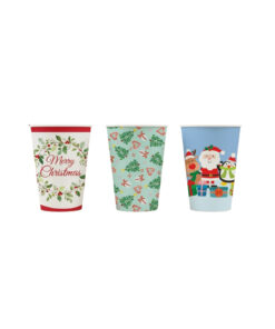 Paper Cup Assorted 8pk 250ml