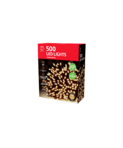 Warm White 500 LED Flashing Lights With Timer