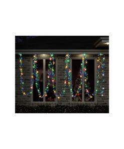 Multi Colour 600 Solar Cluster Lights
