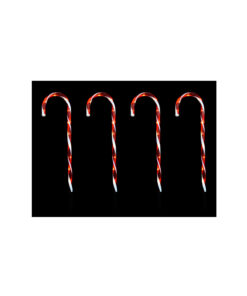 Solar Candy Cane Path Stakes 4pk