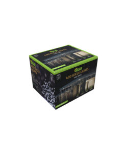 Cool White 400 Solar Icicle Lights