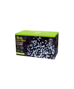 Cool White 240 Solar Fairy Lights