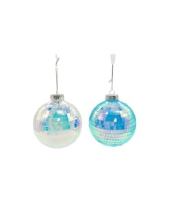 Iridescent Disco Ornament Ball 10cm
