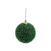Dark Green Foam Christmas Ball 8cm
