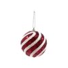 Burgundy Foam Christmas Ball 8cm