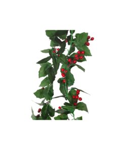 Artificial Christmas Hanging Vines With Red Berry 1.8m