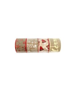 Christmas Ribbon Roll Assorted 6.3cmx2.7m