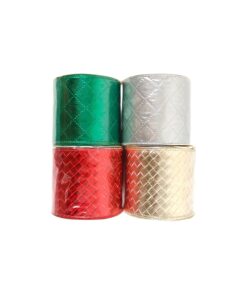 Christmas Ribbon Roll Assorted 8.9cmx2.7m