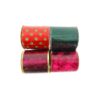 Red / Green / Maroon Velvet Ribbon Roll Assorted 10cmx5m