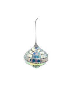 Iridescent Disco Ornament Ball 8cm