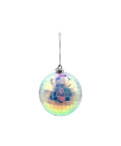 Iridescent Disco Ornament Ball 10cm