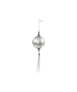White Tassel Ball 8x32cm
