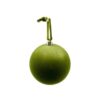 Olive Green Flocked Balls 10cm