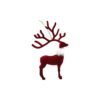Red Christmas Deer Ornament 11x3x17cm