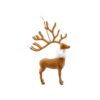 Light Coffee Christmas Deer Ornament 11x3x17cm