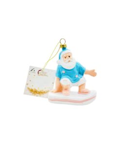 Skiing Santa Claus Ornament