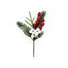 Artificial Pine Branch Picks With Berries 30cm