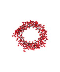 Red Berry Branch Wreath 50cm