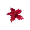 Artificial Poinsettia Flower Red With Clip 38cm