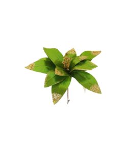 Artificial Poinsettia Flower Green With Clip 31cm