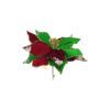 Artificial Poinsettia Flower With Clip 32cm