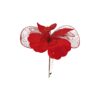 Artificial Butterfly Red With Clip 22cm