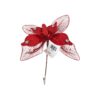 Artificial Butterfly Red With Clip 30cm