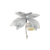 Artificial Butterfly Silver With Clip 30cm