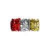 Red / Gold / Silver Double-Faced Leaf Ribbon Assorted 5.4m