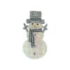 Iridescent Tinsel Snowman Ornament 30x55cm