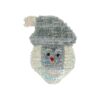 Iridescent Tinsel Santa Head Ornament 30x47cm