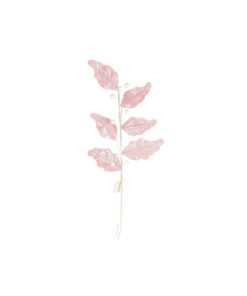 Glittered Frosted Leaf & Berry Branch 70cm