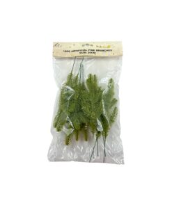 Artificial Pine Branch 10pc 20cm