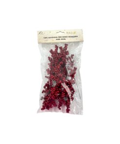 Artificial Red Berry Branches 10pc 25cm