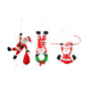 Light Up Hanging Nylon Santa Assorted