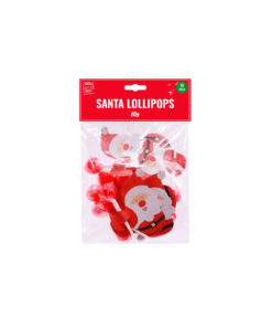 Red Santa Lollipops 10pk 100g