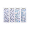 Long Silver Glittery Window Clings Assorted
