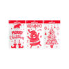 Glitter Flocked Window Decal Assorted