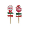 Santa Stop Here Stake Assorted 60cm