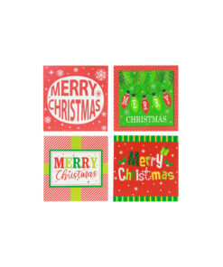 Square Candy Cane Frame Card Assorted 10pk