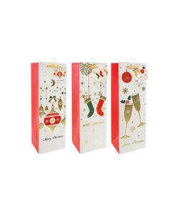 Embossed Foiled Bottle Bag Assorted